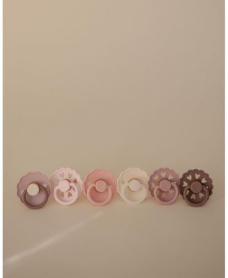 FRIGG 6-Pack Blooming Love Rubber Pacifiers- Baby
