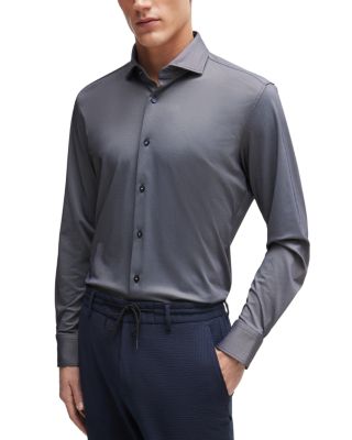 BOSS - P-Hank Nylon Blend Slim Fit Performance Dress Shirt