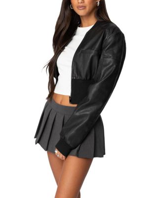 Cropped Bomber Jacket