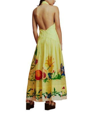 halter top dresses formal ZAPAKA Women Black Tie Dress Halter A Line Sleeveless Ruffled Simple Long Formal Dress, Black White / US14 main image 1