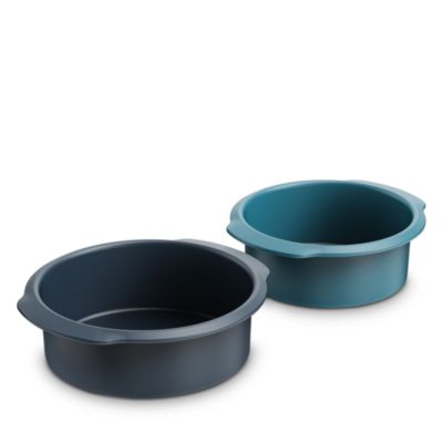 Nest Bake Non-Stick Round Cake Pan with Easy Pull Handles, Set of 2 