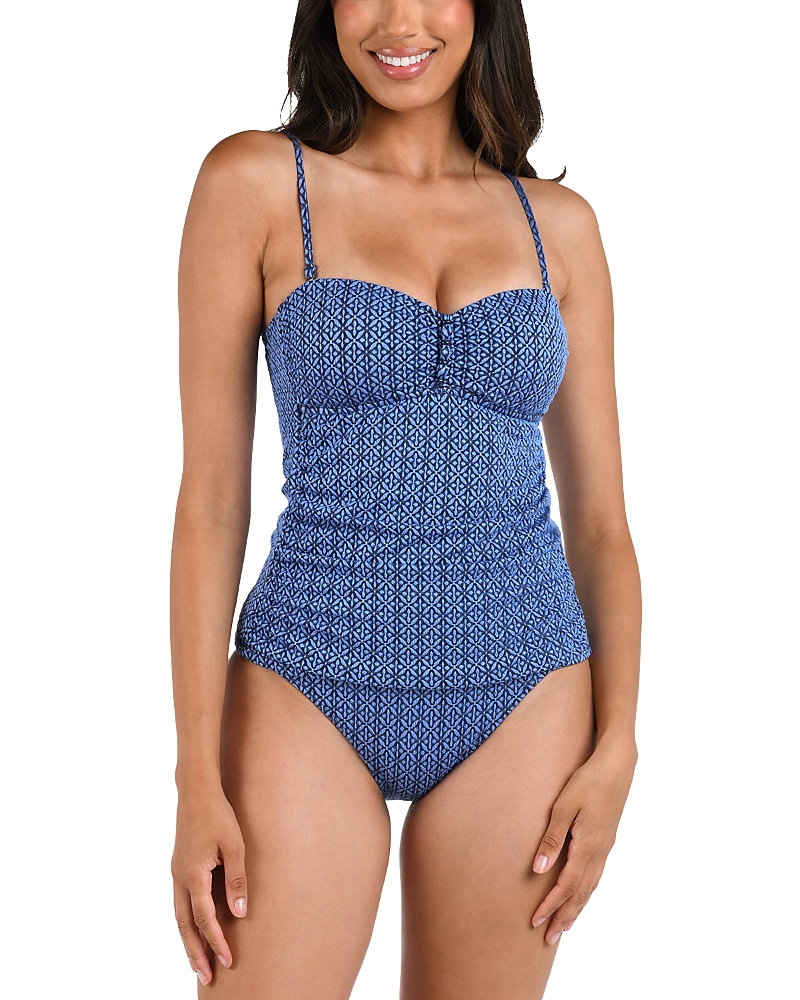 LA BLANCA CHARMED COAT TANKINI TOP
