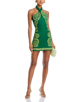 Venata Open Back Halter Dress