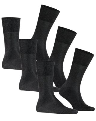 Falke - Tiago Cotton Blend Solid Crew Socks, Pack of 3