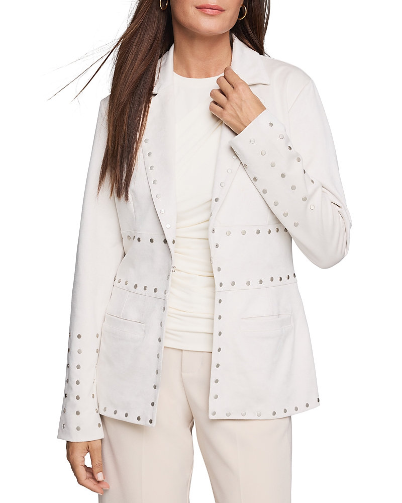Nic + Zoe Nic+zoe Statement Stud Detail Blazer In Powder