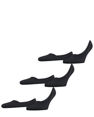 Step Cotton Blend Solid Medium Cut No Show Socks, Pack of 3