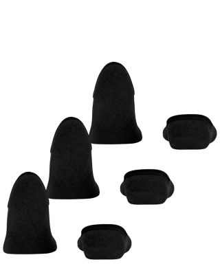 Step Cotton Blend Solid High Cut No Show Socks, Pack of 3