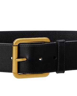 Vachetta Leather Wide Belt
