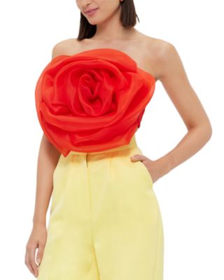 LEO LIN - Bloom Rose Bustier Top