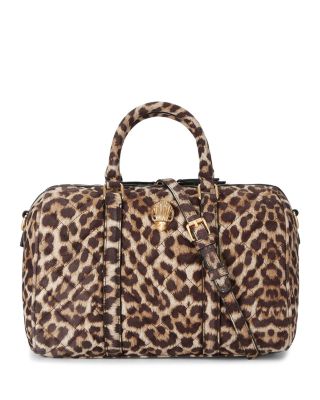 KURT GEIGER LONDON - Kensington Boston Leopard Print Leather Handbag