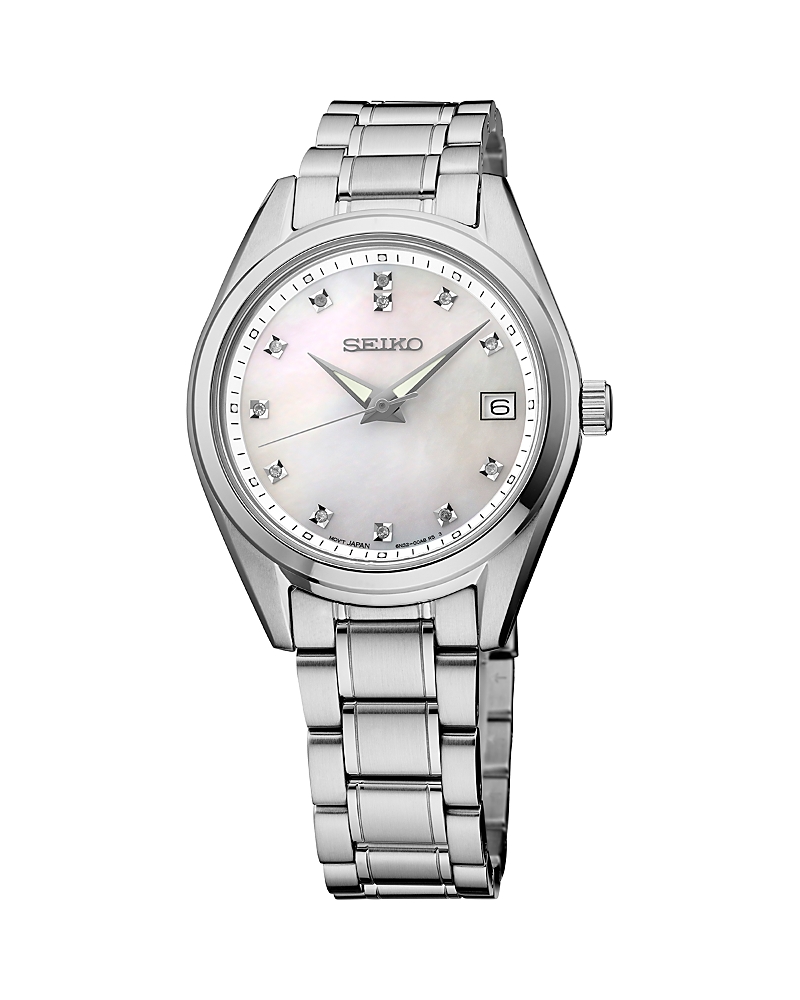 Seiko Watch Diamonds Watch, 32mm In Silver/silver