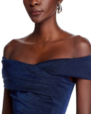 Mique Shimmer Off The Shoulder Top