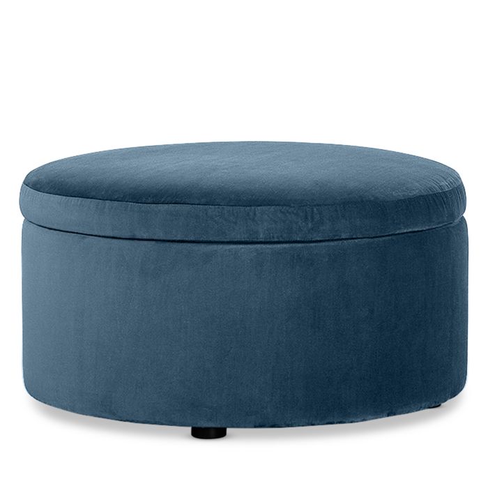 Alta Round Storage Ottoman - Exclusive