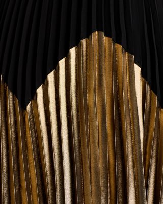 strapless open back dress Ombre Pleated Halterneck Dress – New York & Company main image 0