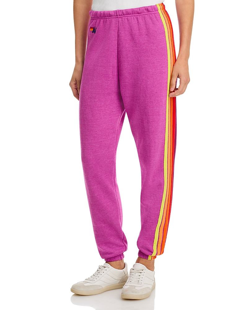 Aviator Nation Rainbow Stripe Sweatpants