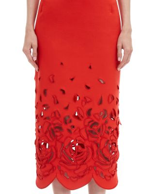 Rose Cut Out Midi Dress
