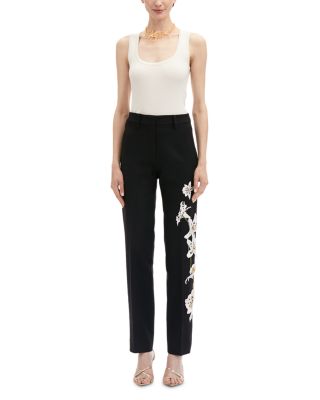 Watercolor Orchid Embellished Pants