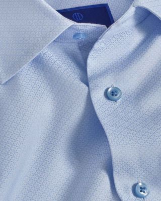 Trim Fit Diamond Dobby Dress Shirt