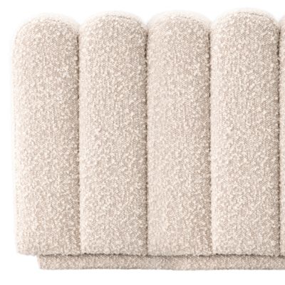 Bente Boucl&eacute; Cream Bench