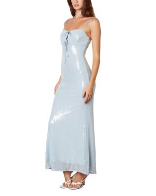 Hawk Sequin Lace Up Dress