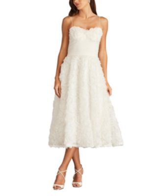 Greer Rosette Applique Midi Dress