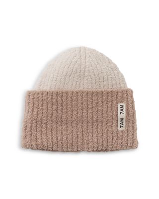 Unisex 2 Tone Ribbed Beanie - Baby