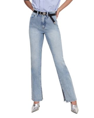 Good American - Good Icon High Rise Slit Inseam Jeans in I750