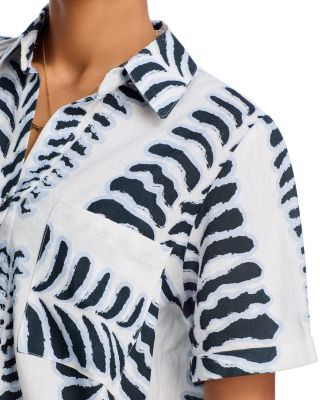 Maya Printed Cover Up Shirt