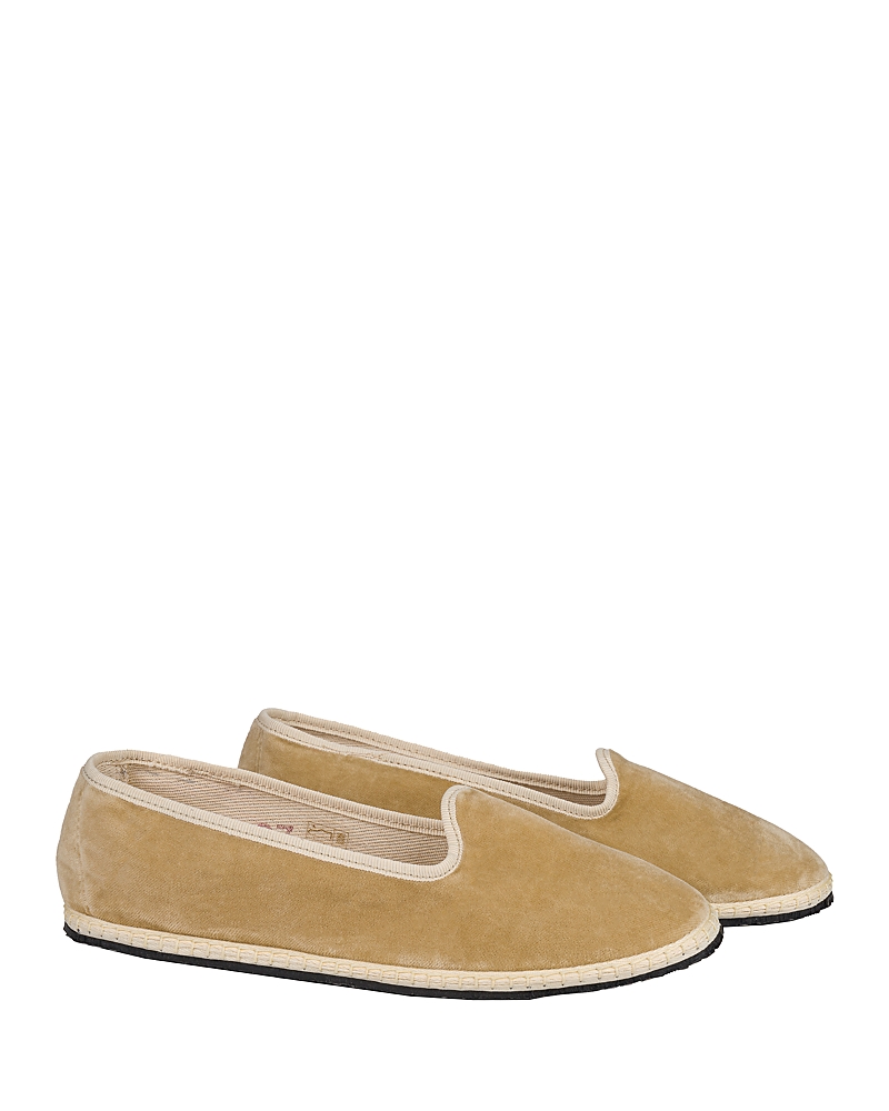 Vibi Venezia 10mm Palude Velvet Slippers In Beige