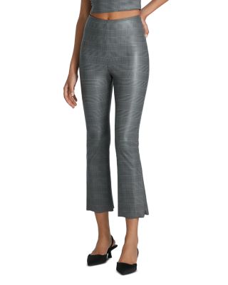 Commando - Faux Leather Cropped Flare Pants