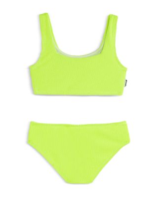 Girls' Fay Crinkle Square Neck Two Piece Swimsuit - Little Kid, Big Kid