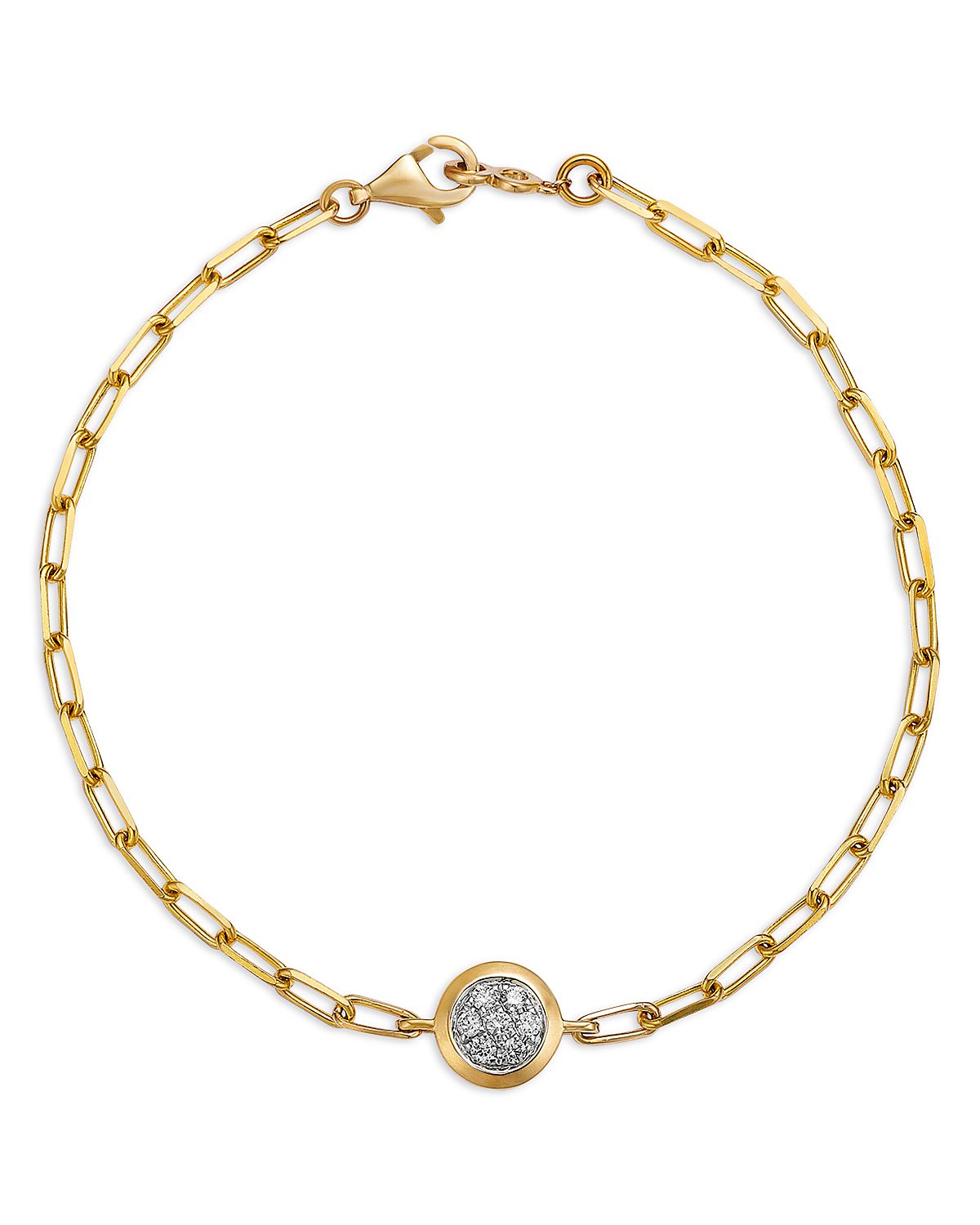 Bloomingdale's Fine Collection 14K Yellow Gold Diamond Solitaire Chain Bracelet, 0.1 tcw
