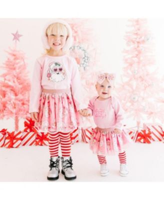  Girls' Retro Santa Christmas Tulle Bow Baby Headband - Baby