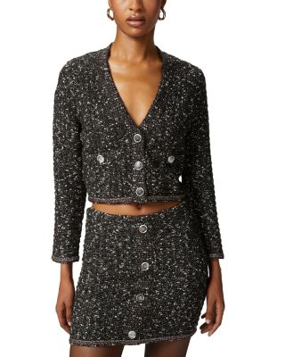 Pinko V Neck Contrast Cardigan