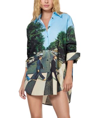 Alice and Olivia x The Beatles Finely Oversized Shirt