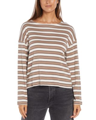 Rumi Striped Boat Neck Top
