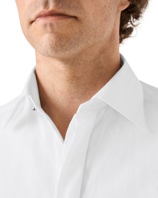 Slim Fit Pliss&eacute; Bib Formal Shirt