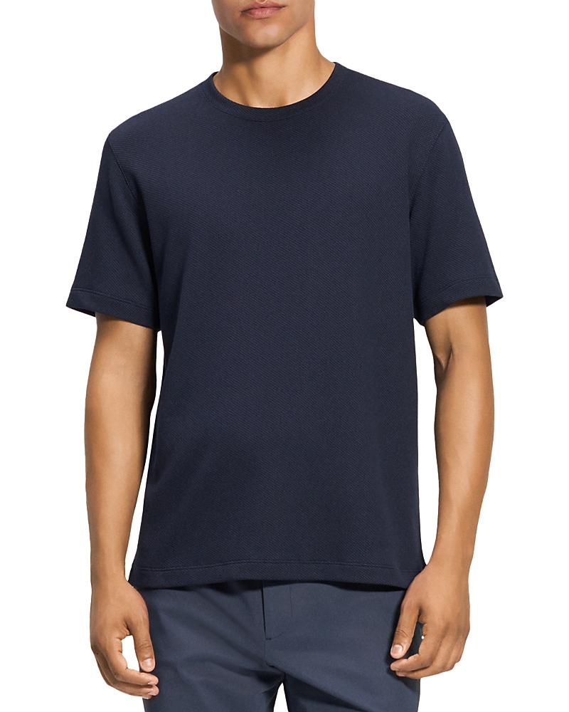 Theory Precise Crewneck Tee In Baltic
