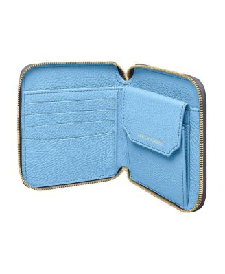 Small Leather Zip Around Wallet