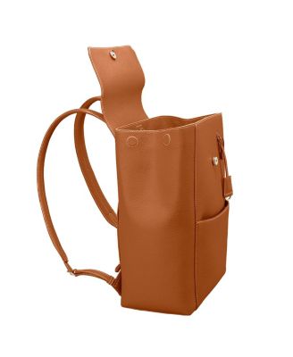 Large Leather Soft Backpack