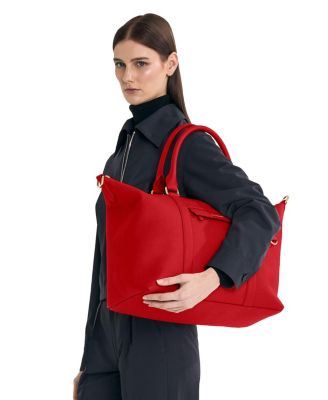 Large Leather Weekender Bag