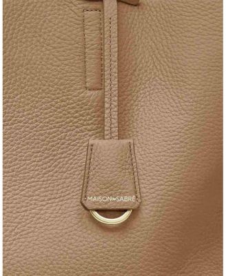 Large Leather Snap Soft Tote