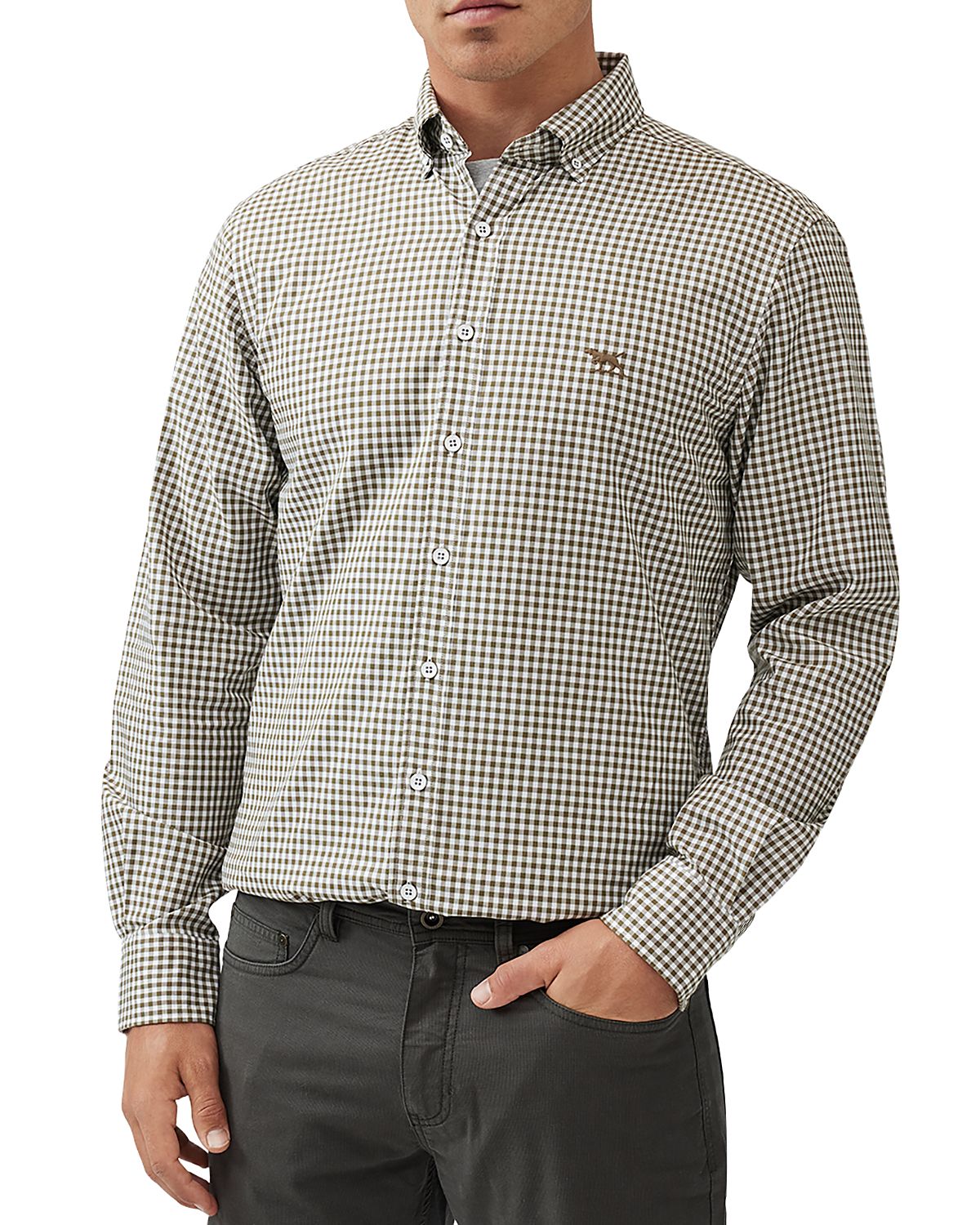 Rodd & Gunn Gunn Check Oxford Long Sleeve Slim Fit Shirt