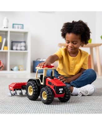  Steel Classics Retro Cab Tractor with Red Plow - Ages 3+