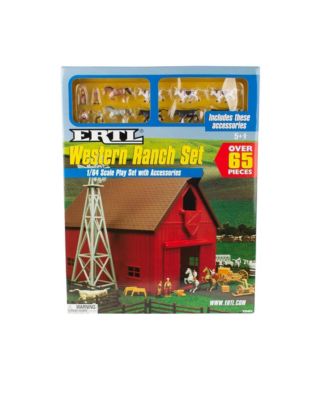  1/64 ERTL Western Ranch Play Set with Accessories - Ages 5-7