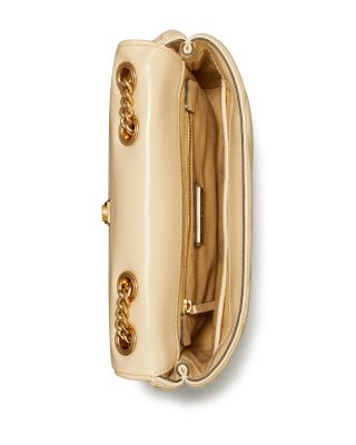 Small Kira Diamond Quilted Leather Convertible Shoulder Bag