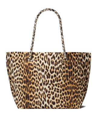 【特価！関税込】Tory Burch Ella Leopard-print Canvas Tote Tory Burch Ella Animal Print Tote Bag | Bloomingdale's