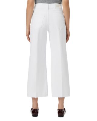 Petites Anessa High Rise Wide Leg Jeans in Crisp White