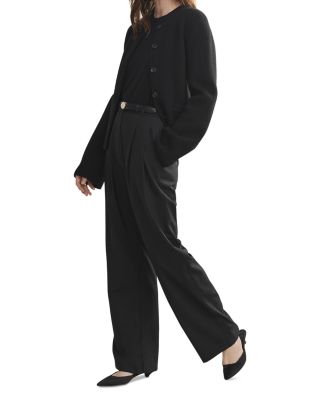 Jones Pleated Wool Pants