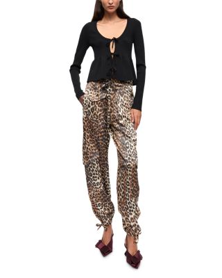 Printed Satin Pants